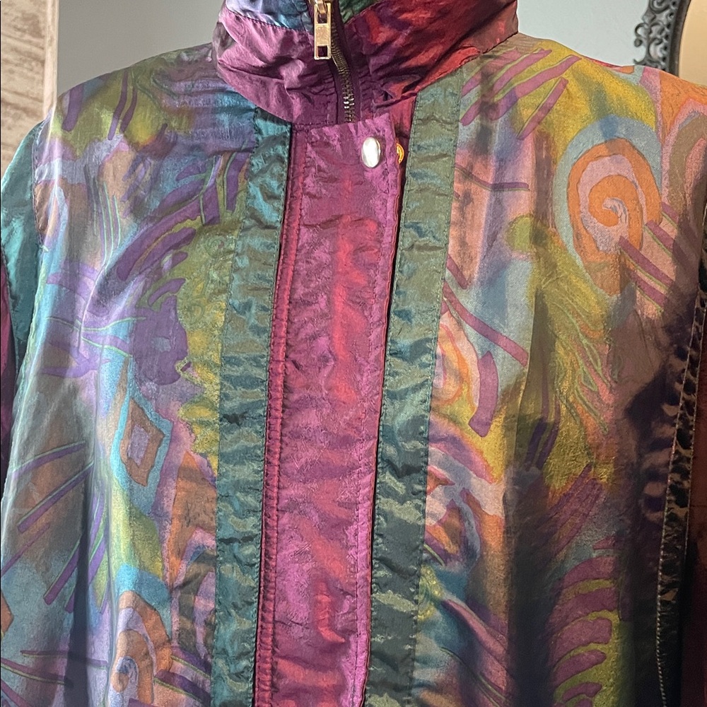 Amanda Smith Multicolor Bomber Jacket - image 2